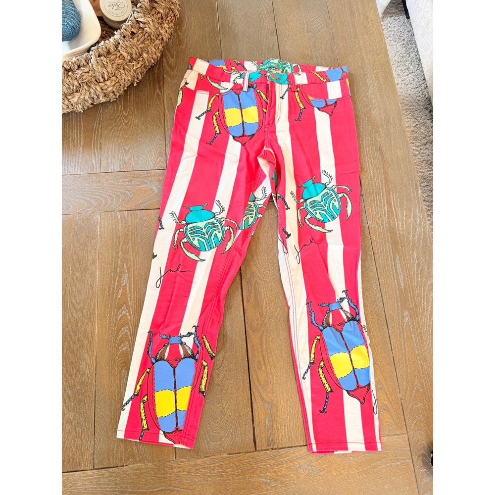 Jules Reid Beetle Bug Pants Womens Red 6